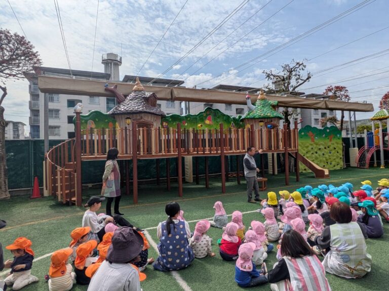 月出保育園 | 熊本市月出の保育園 | 新しい遊具が完成しました